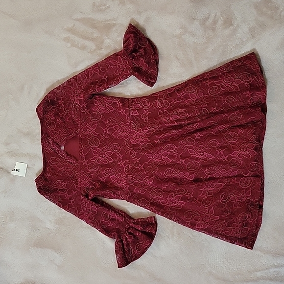 Epic Threads girls dress with lace overlay-size - Picture 3 of 6